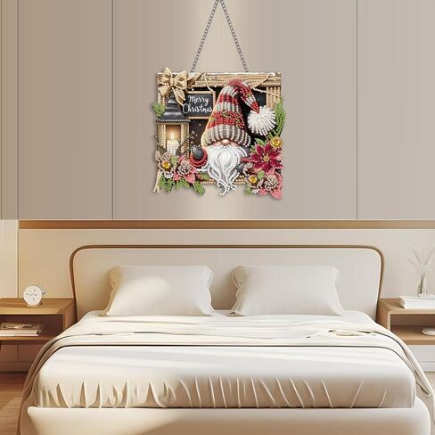 NEGEKFKX Deer Diamond Art Hanging Pendant Kits,Christmas Special Shape Diamond Art Kits for Adults,Double Sided Hanging Acrylic Ornament Kit,Pendants Home Garden Wall Hanging Kits Hanging Ornament in Saudi Arabia