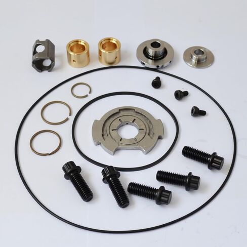 Turbo Turbocharger GT3782VA GT3788VA Unison Ring + 9 Vanes +1 Repair kit + 1 Compressor Wheel Compatible with Ford F250 F350 Powerstroke 6.0 6.6 in Saudi Arabia