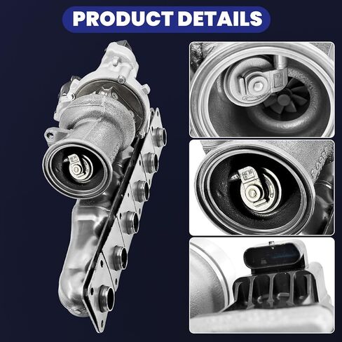 11657648913 Turbocharger B03 N55 Suitable for BMW 335i X4 X5 X6 535i 435i AH3 AH5 2012-2018 w/Exhaust Gas Driven Electric Drive 1165 7648913 11657643115 1853-970-0010 18539700010 in Kuwait