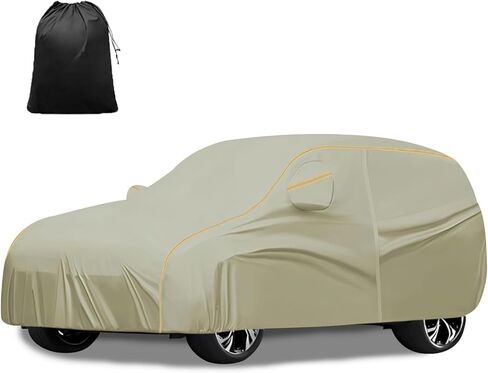 غطاء سيارة للحماية من جميع الأحوال الجوية لسيارة Mazda Tribute I 2001-2005، غطاء مشمع للسيارة مقاوم للرياح في الهواء الطلق مع حبل مقاوم للرياح مقاوم للماء ومضاد للأشعة فوق البنفسجية والغبار ومضاد للخدش تغطية كاملة in Kuwait