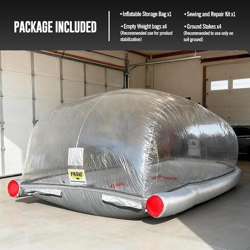 Inflatable Car Cover Shield, Portable Car Bubble Garage Tent for Dustproof Storage, Vehicle Protection, and Display – 19' / 5.8M in Saudi Arabia