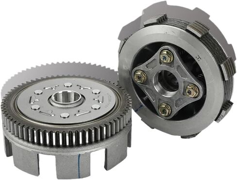 مجموعة قابض الدراجة النارية لـ YX YinXiang 140 150 160 CC 150cc 160cc 2V 4V W063 W150-5 أجزاء المحرك الأفقي الترابية دراجة الطرق غير الممهدة (مجموعة واحدة مع أجزاء) in Saudi Arabia