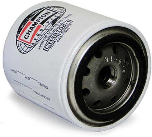 Champion CH48108-1 Aviation Oil Filter – FAA8130-3 Full Traceability Aerocore, Spin-On, High‑Efficiency Pleat, Easy Install Silicone Gasket, FAA‑Approved, OEM Fit for Lycoming & Continental, AIRPLANE in Saudi Arabia