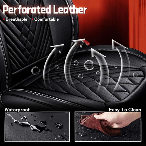 Seat Covers for Mercedes-Benz Sprinter 2500 2017-2025,Car Seat Covers Front Seats,Waterproof Seat Cover,All Weather Car Seat Cover(Front,Black) in Saudi Arabia