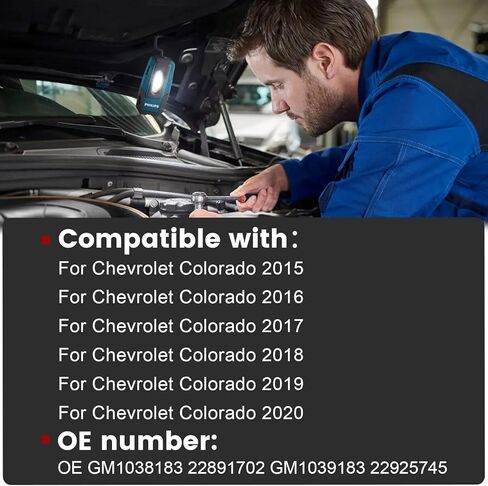 iKer Front Fog Light Cover Compatible with Chevrolet Colorado 2015-2020 Fog Lamp Cover Passenger Side Right Hand Replace:GM1039183 22925745 in Saudi Arabia