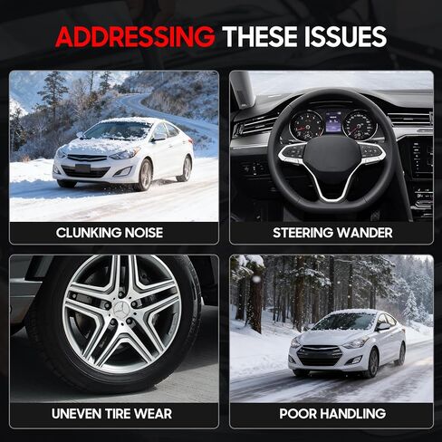 طقم تعليق أمامي 10 قطع لسيارة 2011-2016 Hy-undai Elantra Sedan/ 12-17 Veloster، 2 ذراع تحكم سفلي مع وصلة كروية 2 وصلة شريط Sway 4 طرف قضيب ربط خارجي وداخلي # K622232 K622646 EV800886 in Saudi Arabia