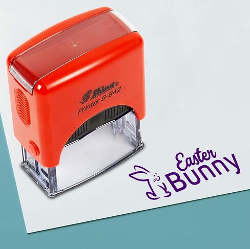 Printtoo Happy Holidays Self Inking Rubber Stamp, Pre-Inked Office Stamp, Home Office Business Stationery, 38 x 14 mm, Red in Saudi Arabia