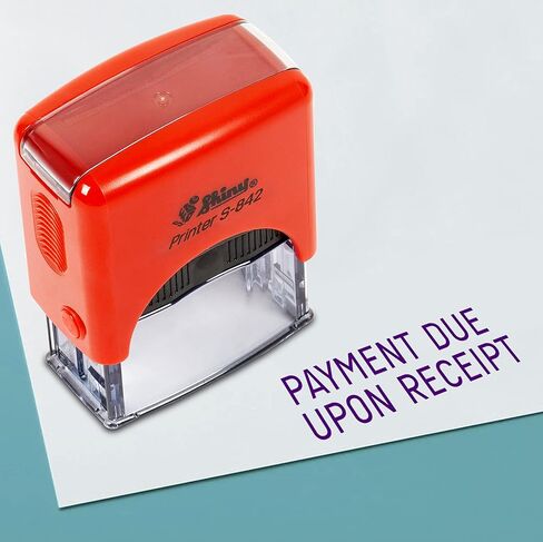 Printtoo Happy Holidays Self Inking Rubber Stamp, Pre-Inked Office Stamp, Home Office Business Stationery, 38 x 14 mm, Red in Saudi Arabia