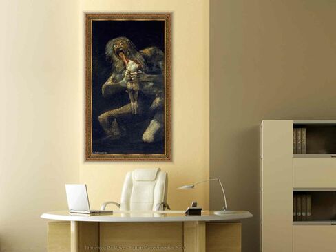 Red Mills ZZMQ DIY 5D Saturn by Francisco De Goya Diamond Painting Kits for Adults, Full Drill Diamond Art Kits Crystal Rhinestone Embroidery for Home Wall Decor(12X16In) in Saudi Arabia