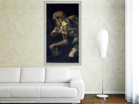 Red Mills ZZMQ DIY 5D Saturn by Francisco De Goya Diamond Painting Kits for Adults, Full Drill Diamond Art Kits Crystal Rhinestone Embroidery for Home Wall Decor(12X16In) in Saudi Arabia