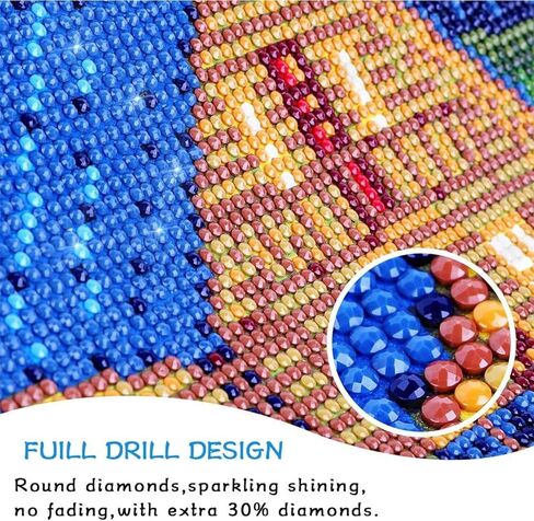 Red Mills ZZMQ DIY 5D Saturn by Francisco De Goya Diamond Painting Kits for Adults, Full Drill Diamond Art Kits Crystal Rhinestone Embroidery for Home Wall Decor(12X16In) in Saudi Arabia