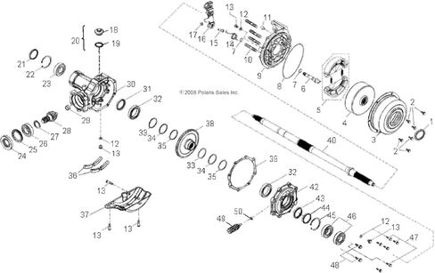 منفاخ Polaris ATV التفاضلي، Phoenix، قطعة OEM الأصلية 0454105، الكمية 1 in Saudi Arabia