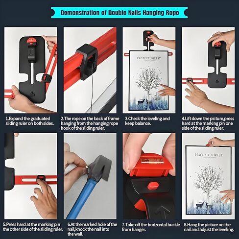Picture Hanging Tool Frame Leveler Picture Hanger Wall Hanging Kit Picture Leveling Tool in Saudi Arabia