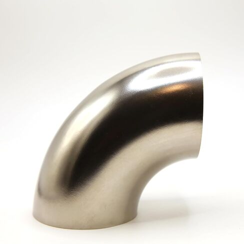 TitanFlow Exhaust 90 Degree Tube 3" OD, Titanium Exhaust Pipe Mandrel Bend Elbow, 1.05D CLR Tight Radius, Custom Your Own Exhaust System in Saudi Arabia