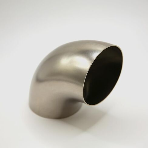 TitanFlow Exhaust 90 Degree Tube 3" OD, Titanium Exhaust Pipe Mandrel Bend Elbow, 1.05D CLR Tight Radius, Custom Your Own Exhaust System in Saudi Arabia