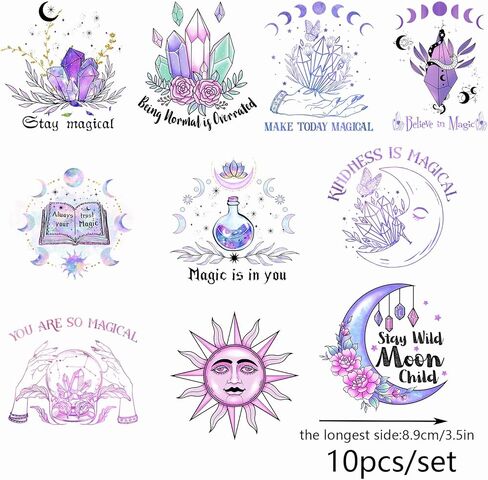 حروف سوداء 10 قطع من ملصقات نقل الأشعة فوق البنفسجية DTF للأكواب الزجاجية والحرف الخشبية والأثاث ملصقات ملهمة مقاومة للماء ثلاثية الأبعاد للأكواب التأكيدات الإيجابية in Kuwait