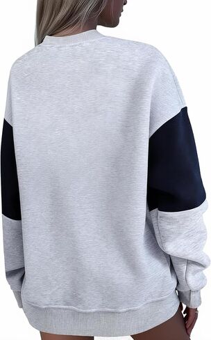 Remidoo Women's Oversized Sun and Moon Graphic Sweatshirts Long Sleeve Pullover Tops in Kuwait