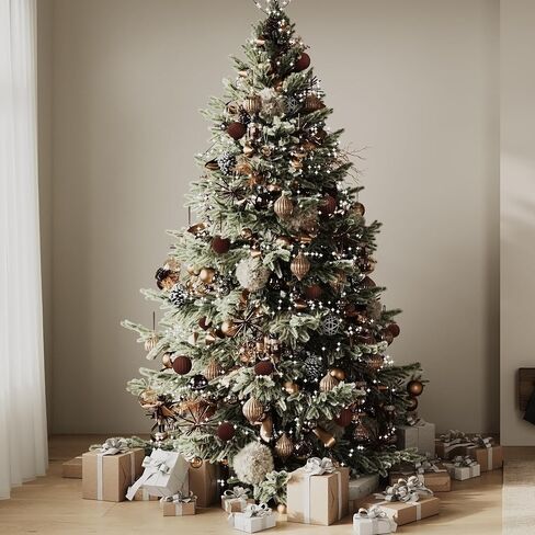 KI Store Velvet Christmas Balls Burgundy 25pcs Flocked Christmas Tree Ornaments Assortment for Xmas Tree Holiday Decor in Kuwait