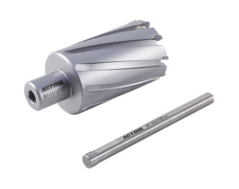 ACTOOL 1-1/8 بوصة قطر × 2 بوصة عمق القطع من الكربيد المائل TCT الحلقي مع ساق ويلدون 3/4 بوصة in Kuwait