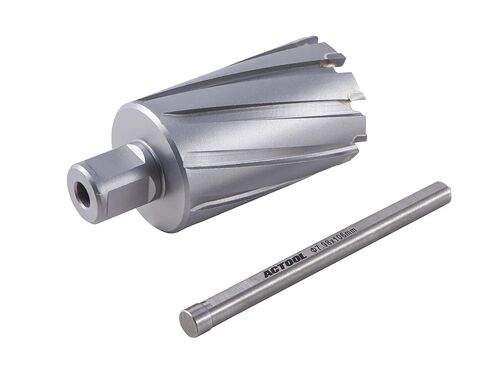 ACTOOL 1-1/8 بوصة قطر × 2 بوصة عمق القطع من الكربيد المائل TCT الحلقي مع ساق ويلدون 3/4 بوصة in Kuwait