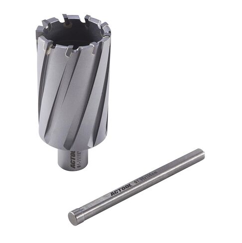 ACTOOL 1-1/8 بوصة قطر × 2 بوصة عمق القطع من الكربيد المائل TCT الحلقي مع ساق ويلدون 3/4 بوصة in Kuwait