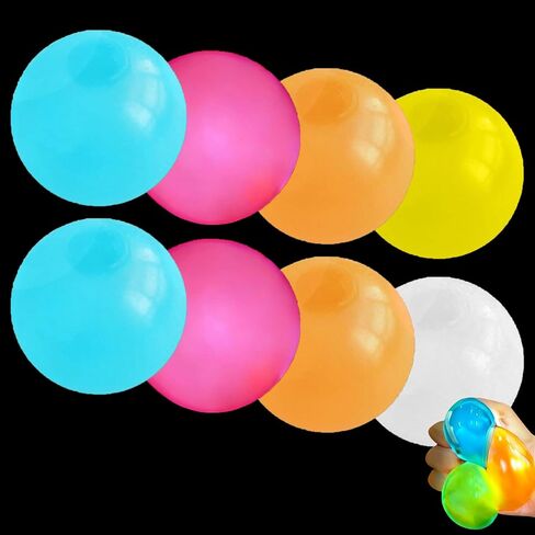 Glowing Sticky Balls, Upgraded Stress Relieving Glow in The Dark Balls Stick to The Ceiling for Adults Anxiety Pressure in Saudi Arabia