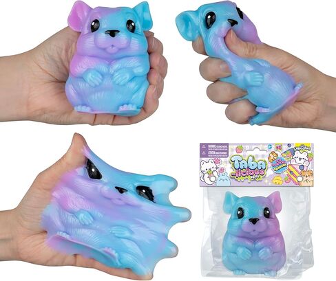 ORB Tabalicious Pets Big TABA Squishy Chinchilla - Cute, Soft, Sticky Animal TABA Squishies Toys - Squish and Squeeze for Play and Stress Relief - Fun Kawaii Sensory, Fidget Toys for Kids and Adults in Kuwait