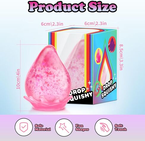 فيدجيت تويز مكعب الإجهاد لجميع الأعمار: 3 عبوات مكعبة سكويشيز لتخفيف التوتر والقلق، كرات سكر شعير إسفنجية ثلجية، ألعاب تهدئة حسية ناعمة للأطفال والمراهقين والبالغين هدايا الحفلات، 3 قطع in Kuwait