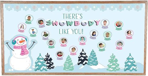 Fun Express There’s Snowbody Like You Snow Globe Classroom Bulletin Board Set - 51 Pc in Saudi Arabia