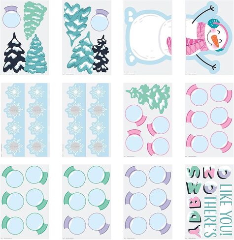 Fun Express There’s Snowbody Like You Snow Globe Classroom Bulletin Board Set - 51 Pc in Saudi Arabia