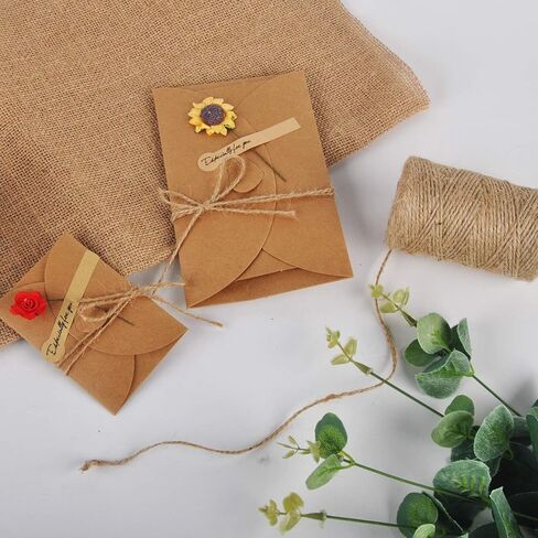 760 Feet 1mm 2ply Natural Jute Twine for Artworks and Crafts, Juke, Gift Wrapping, Garden (2 PcsX380 Feet) in Saudi Arabia