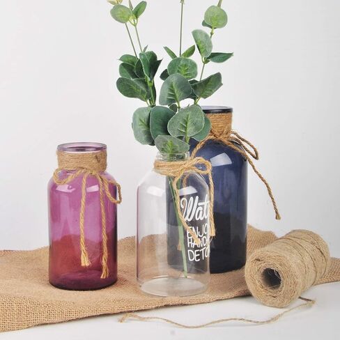 760 Feet 1mm 2ply Natural Jute Twine for Artworks and Crafts, Juke, Gift Wrapping, Garden (2 PcsX380 Feet) in Saudi Arabia