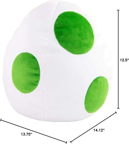 Club Mocchi- Mocchi- Nintendo Super Mario Plush - Yoshi Egg Plushie - Collectible Squishy Plushies - 15 Inch in Kuwait