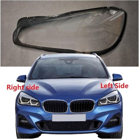 Compatible For BMW F46 F45 2 Series Wagon 2018 2019 2020 Car Headlight Lens Cover Housing Headlamp Glass Lamp Shell Transparent Lampshade(Right side) in Saudi Arabia