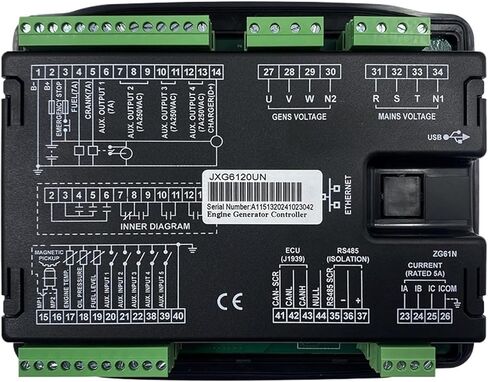 HGM6120N AMF Generator Auto Start Stop Controller LCD Control Module Panel Circuit Board Diesel Genset Parts in Saudi Arabia