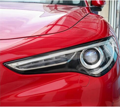 Compatible For Alfa Romeo Stelvio 2017 2018 2019 2020 2021 2022 2023 2024 Car Accessory Products Headlight Lights Glass Transparent Shell(2pcs Left and Right) in Saudi Arabia