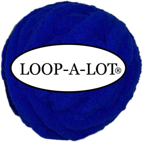 Chunky Chenille Royal Blue Yarn for Crocheting and Handknitting Big Bulky Fluffy Soft Chunky Beginners Blanket Jumbo Wide Thick Yarn DIY Crafts Décor Costumes Each Skein 28 Yards in Saudi Arabia
