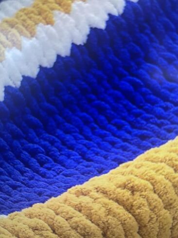 Chunky Chenille Royal Blue Yarn for Crocheting and Handknitting Big Bulky Fluffy Soft Chunky Beginners Blanket Jumbo Wide Thick Yarn DIY Crafts Décor Costumes Each Skein 28 Yards in Saudi Arabia