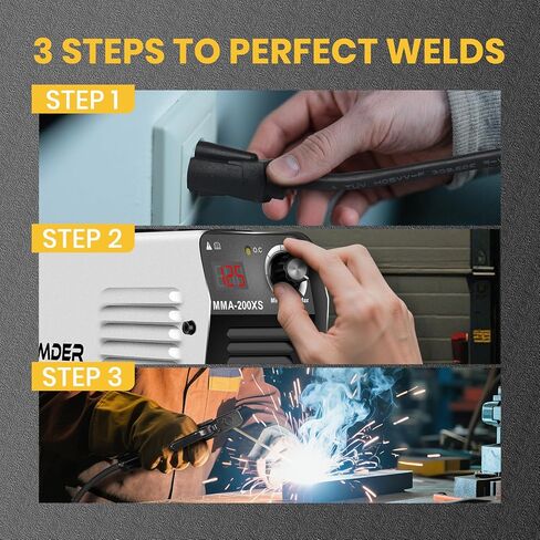 SSIMDER Stick Welder with Pulse ARC 140A ARC/PULSE Stick/LIFT TIG 3 in 1 Welding Machine 110V/220V Pulse Frequency Adjustable Hot Start ARC Force VRD MMA Portable Welder Machine with LCD IGBT Inverter in Kuwait