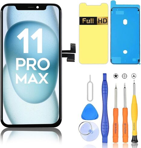Screen Replacement for iPhone Xs Max, 6.5-inch FHD Display and Touch Digitizer Full Assembly (Face ID, 3D Touch, True Tone) in Saudi Arabia