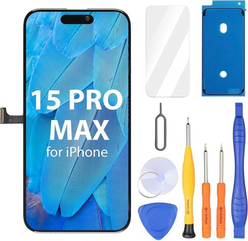 Screen Replacement for iPhone Xs Max, 6.5-inch FHD Display and Touch Digitizer Full Assembly (Face ID, 3D Touch, True Tone) in Saudi Arabia