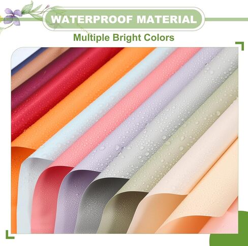 uxcell 20 Sheets Flower Wrapping Paper, 21.5" x 21.5" Waterproof Floral Bouquet Wrapping Papers Florist Supplies for Wedding Party Gift Packaging DIY Crafts, Light Brown in Saudi Arabia
