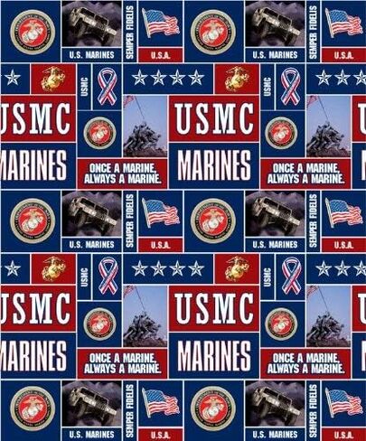 US Marines Fleece Fabric Sold by The Yard-Marine Corps Fleece Fabric in Saudi Arabia