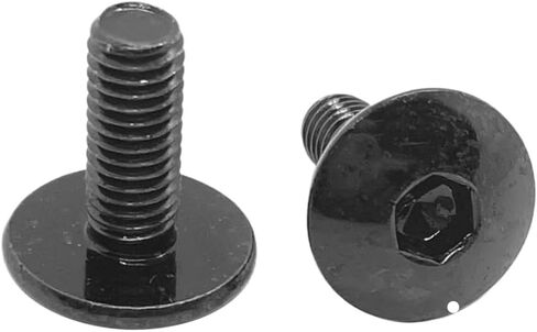 10 Pack Black Large Flat Head Hexagon Socket Screws Bolts M6 Anti-corrosion Black Zinc Coating For Motorcycle Moped Scooter Tail Plates Compatibility in Saudi Arabia
