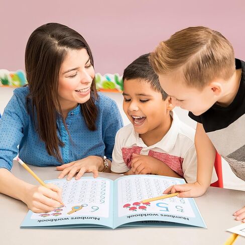 Preschool Math Workbook, Beginner Preschool Learning Book with Number Tracing and Ddition and Subtraction Math Workbook for Kindergarten Prep in Saudi Arabia