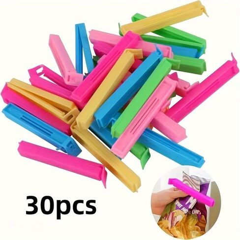 1Set/20Pcs Plastic Food Bag Clips, Reusable Seal Clips for Kitchen Storage, 20PCS in Saudi Arabia