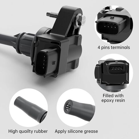 مجموعة ملفات الإشعال مكونة من 4 قطع متوافقة مع بويك كاديلاك شيفروليه ريجال ATS Envision Impala Malibu 2013-2018 يستبدل 12654078 in Saudi Arabia