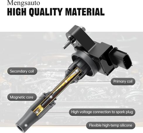 مجموعة ملفات الإشعال مكونة من 4 قطع متوافقة مع بويك كاديلاك شيفروليه ريجال ATS Envision Impala Malibu 2013-2018 يستبدل 12654078 in Saudi Arabia