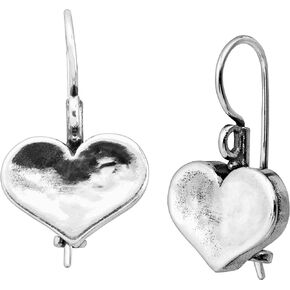 Silpada 'Heart on the Line' Heart Drop Earrings in Sterling Silver