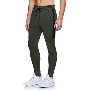 ATHLIO Men's Winter Fleece Sweatpants, Athletic Sports Jogger Pants with Pockets, Active Running Training Tapered Pants in Kuwait